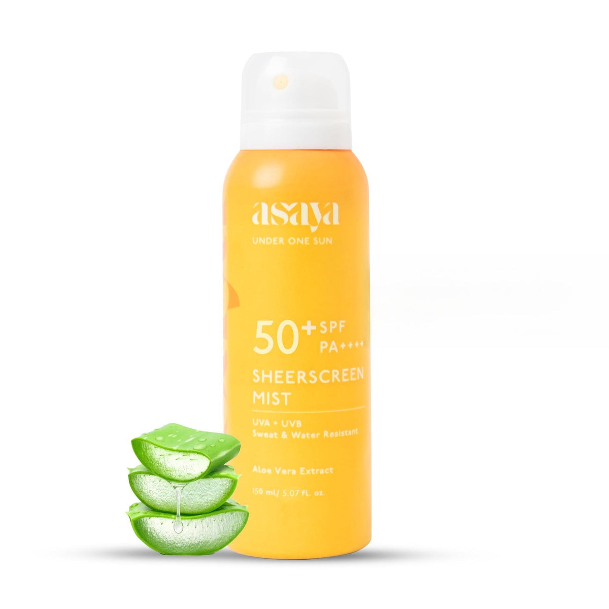 ASAYA | Body Sunscreen Spray SPF 50+ PA++++ | In VIVO Tested | Lightweight Broad Spectrum Protection | Quick Dry Mist | Designed for Outdoor & Daily Use | For M