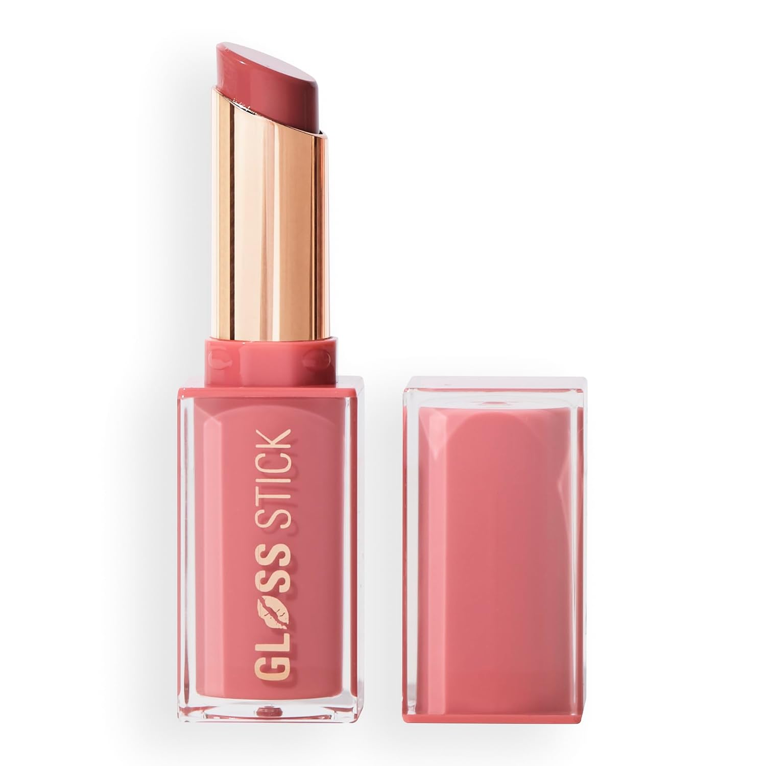 Revolution Pout Lip Gloss Stick – Sweet Rose | Juicy Tint with Glossy Balm Finish | Moisturizing, Lightweight & Non-Sticky | Vegan & Cruelty-Free | 3g