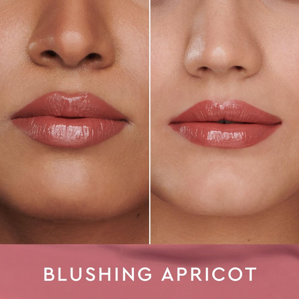 Kiro Glossfinity Crème Gloss - Blushing Apricot, 5ml | High-Shine Nude Lip Gloss | Hydrating, Non-Sticky Formula | Enriched with Murumuru & Cupuacu Butters | 8 Shades for Every Indian Skin Tone