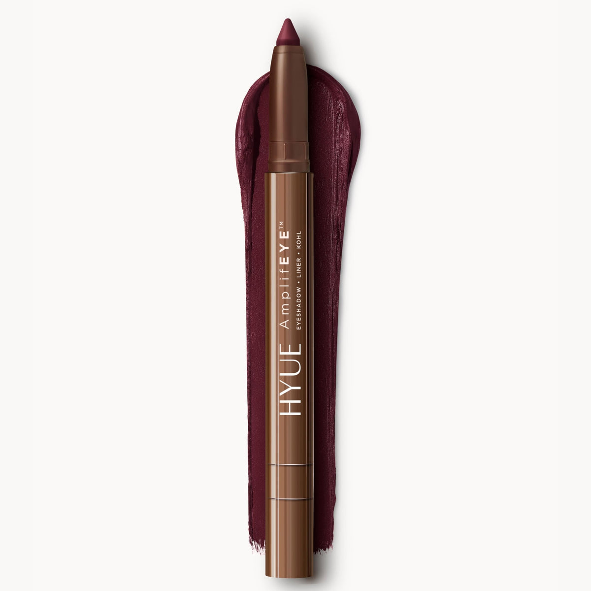 HYUE AmplifEYE™ 3-in-1 EYE Crayon | Eyeshadow - Liner - Kohl | Cold Brew | Creamy Multi-Use Stick with in-built Sharpener and Smudger | High-Pigment Formula wit