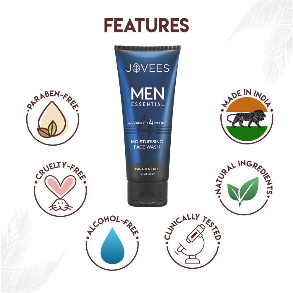 Jovees - Men Moisturising Face Wash 4 in 1 (100mL)