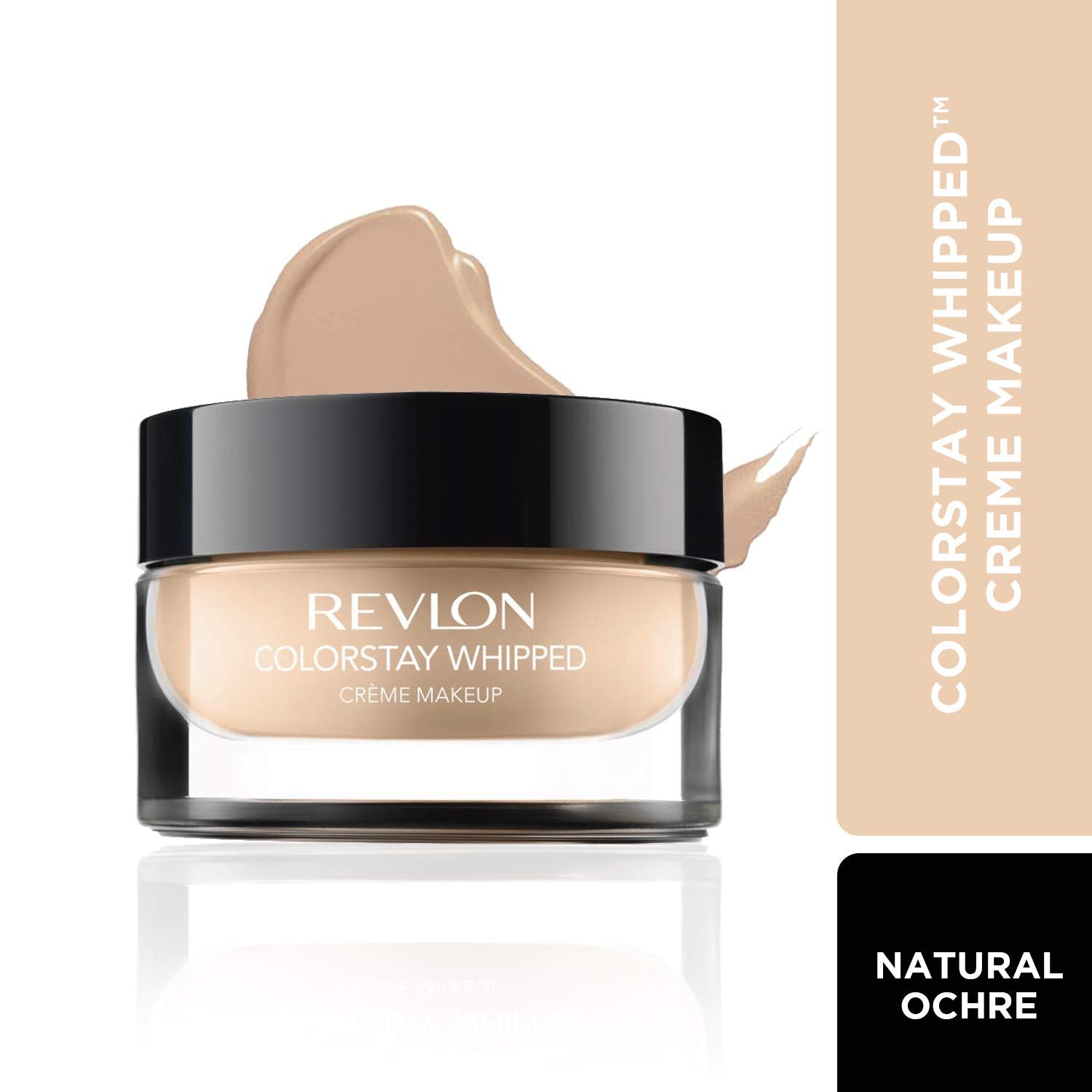 REVLON Colorstay Whipped Crème MakeupUltra-Light, Bouncy, Whipped Formula for A Flawless Look for Upto 24HR, Natural Ochre (180)