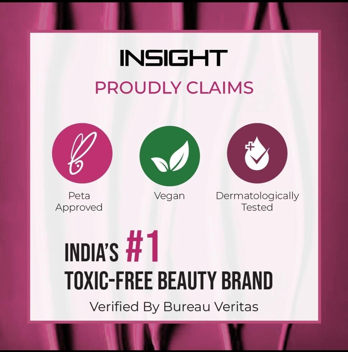 INSIGHT 24 Hrs Non-Transfer Matte Lipstick | Lightweight, Highly Pigmented, Long Wear | Kiss Proof & Smudge Proof | With Vitamin E & Jojoba Oil | Vegan, Toxin F
