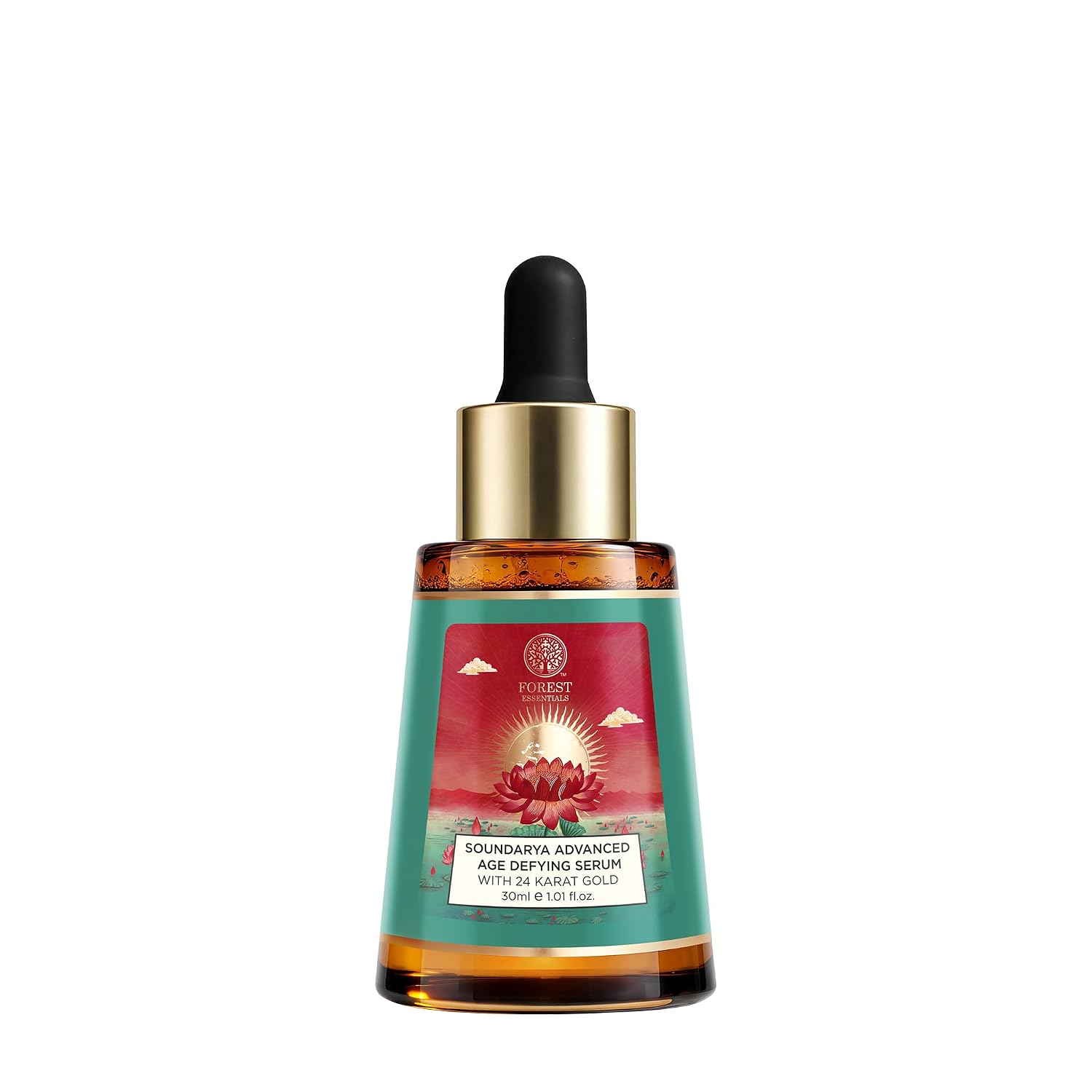 Forest Essentials Soundarya Anti Ageing Serum with 24K Gold | Ayurvedic Face Serum for Clarity, Pigmentation, Firming & Toning the Skin | With Pure Gold & Herbal Extracts
