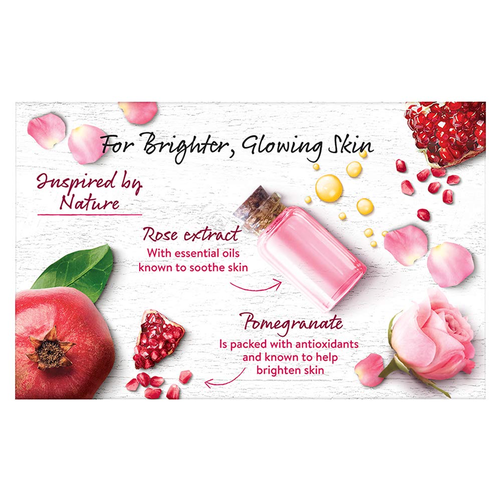 Pears Naturalé Pomegranate Brightening Bathing Soap Bar, 125 g (Pack of 3) & Pears Naturale Nourishing Coconut Water Bodywash, 250 ml Pears Naturale + Bodywash
