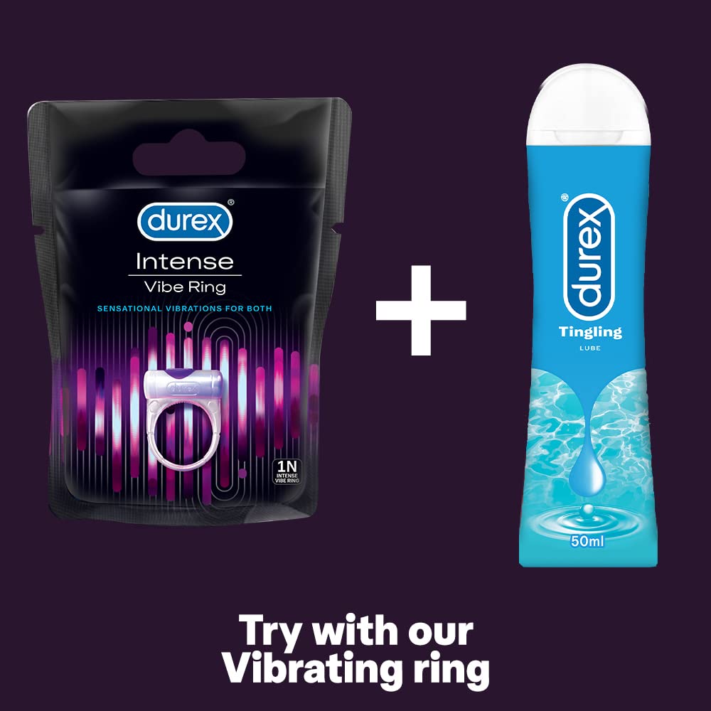 Durex Play Massage 2in1 Sensual - 200 ml & Play Vibrations Massager Ring Play Massage+Vibrations Ring 2 Piece Set
