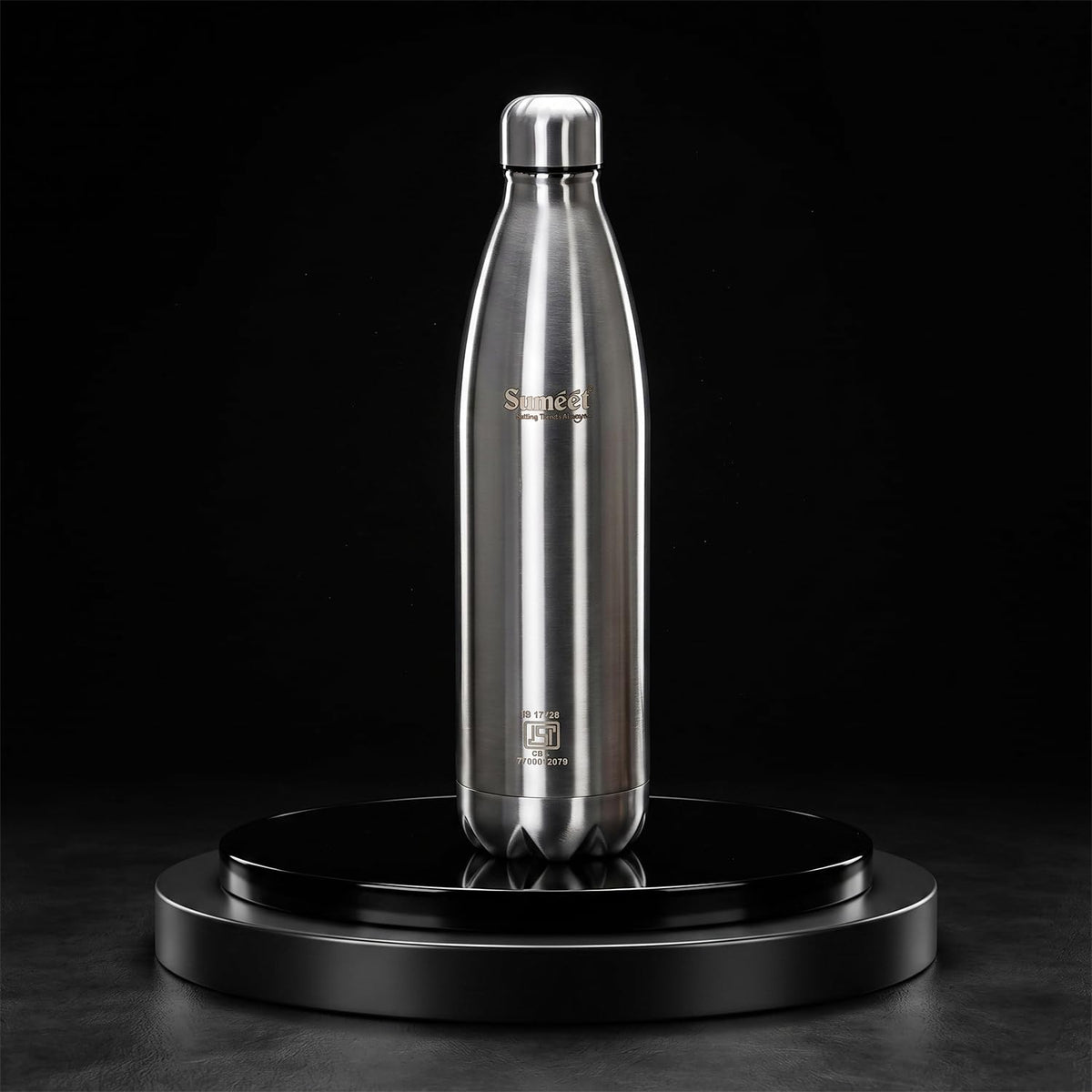 Sumeet Thermo1000 Stainless Steel 24 Hours Hot & Cold ISI Certified Double Walled Leak Proof Vacuum Flask/Water Bottle 1000ml (1 Liter) for Office/School/Colleg