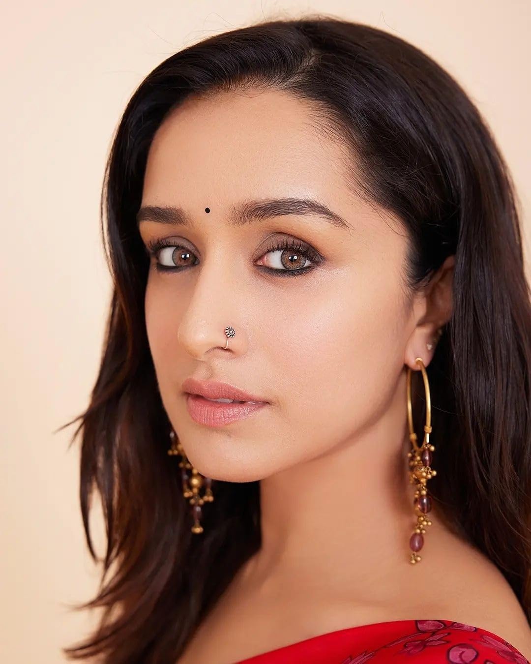 Sidhidata Women's Georgette Printed Saree With Unstitched Blouse Piece (shraddha kapoor stree 2 look Saree)