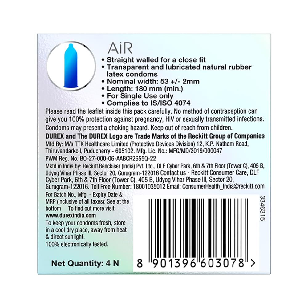 Durex Air Ultra Thin Condom - 4 pcs
