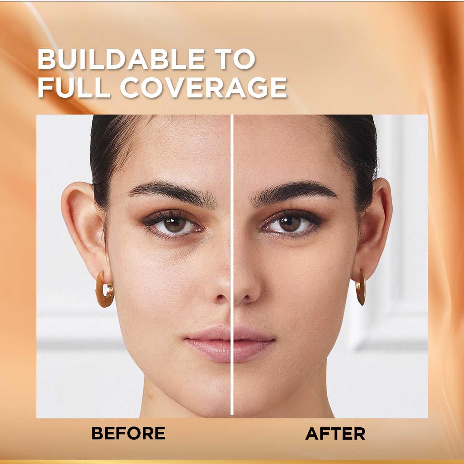 L'Oreal Paris Liquid Foundation, Oil Absorbing Formula, Transferproof, Heatproof and Long-lasting, Infaillible 32H Fresh Wear, 145 Rose Beige, 30ml