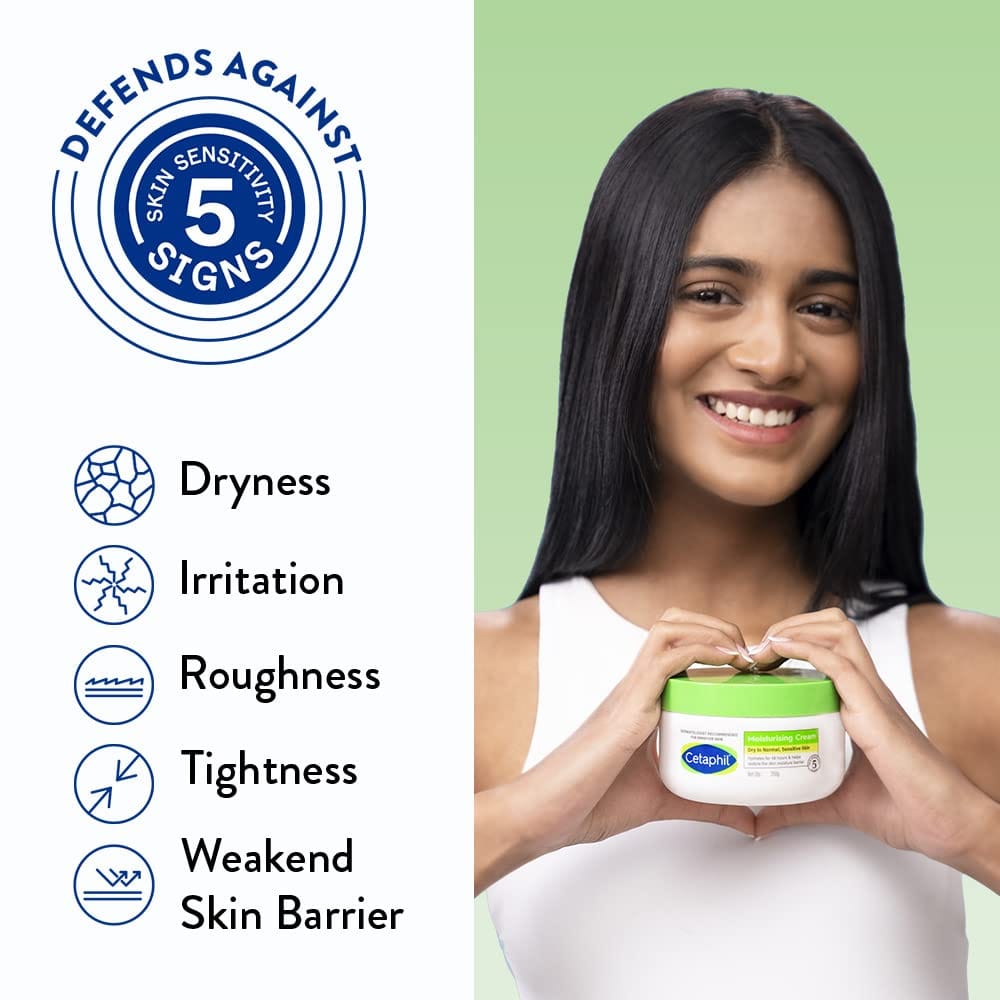 Cetaphil - Moisturising Cream for Face & Body,Dry to Normal skin, Paraben & Sulphate free, Niacinamide &Vitamin B5