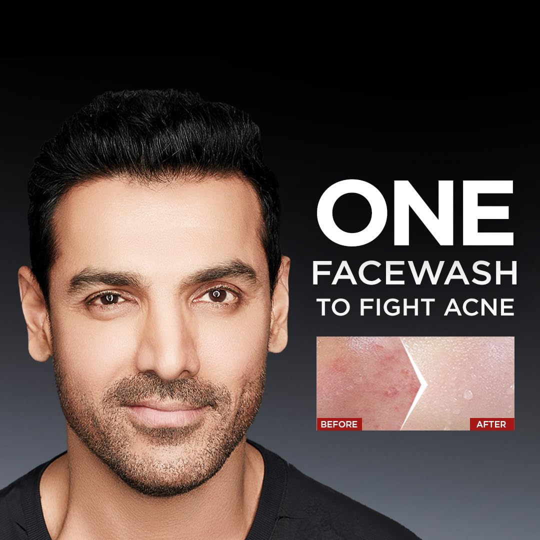 Garnier Men Acno Fight Anti Pimple Face Wash, Anti Pimple Face Wash with Salicylic Acid and Herba Repair, Suitable for all Skin Types, 150g 150 g (Pack of 1)