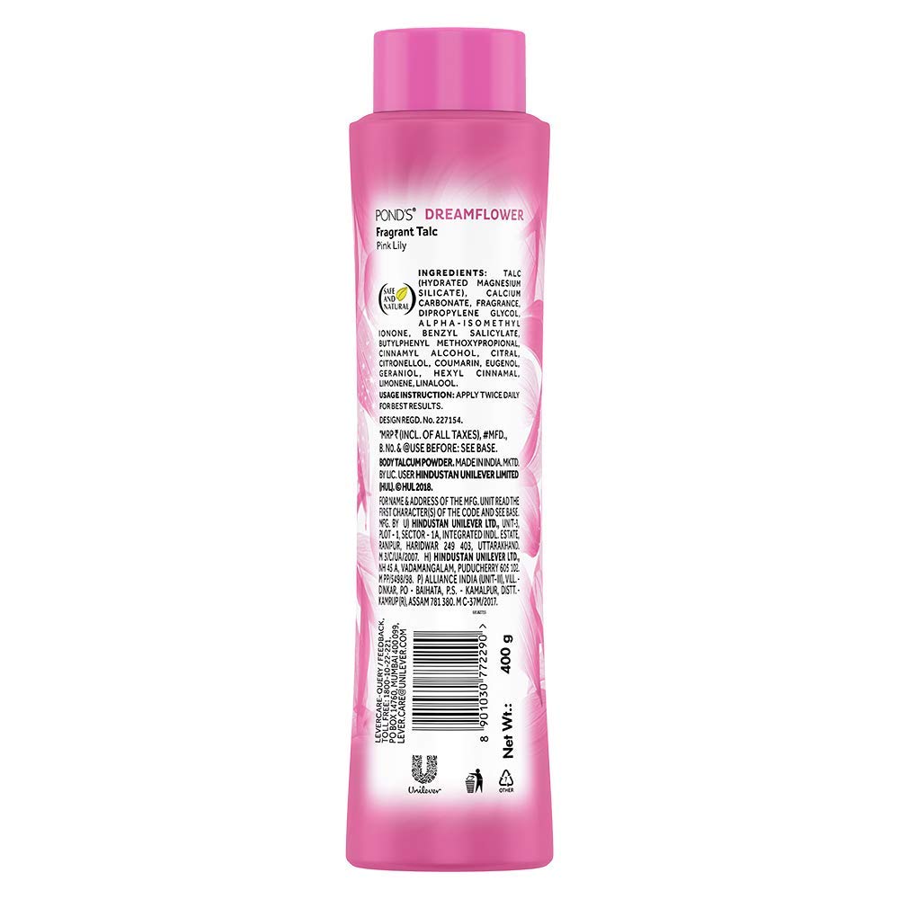 POND'S Dreamflower Fragrant Talc, 100g, Pack of 1 Fragrant,Fresh 100 g (Pack of 1)