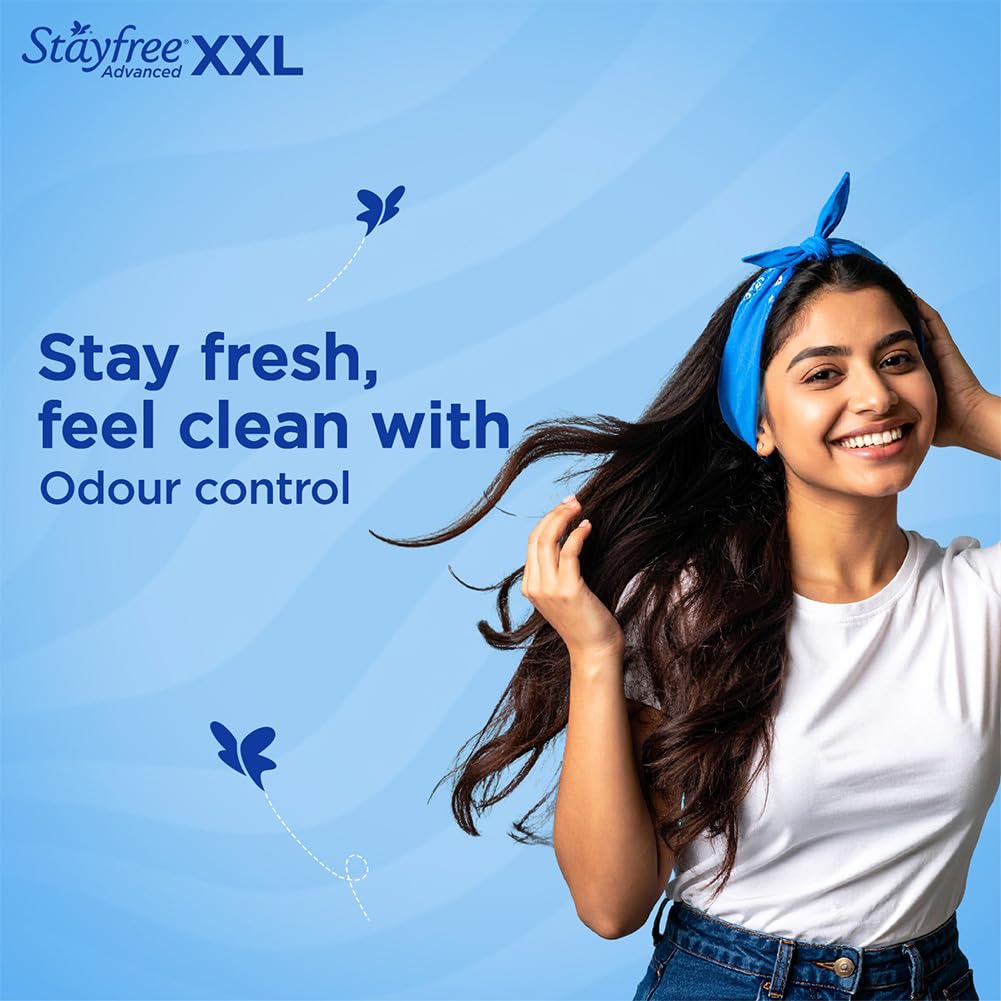 Stayfree Advanced XXL Ultra-Soft 28 Pads,Pack Of 1 With wings XXL (28 Count, Pack of 1)