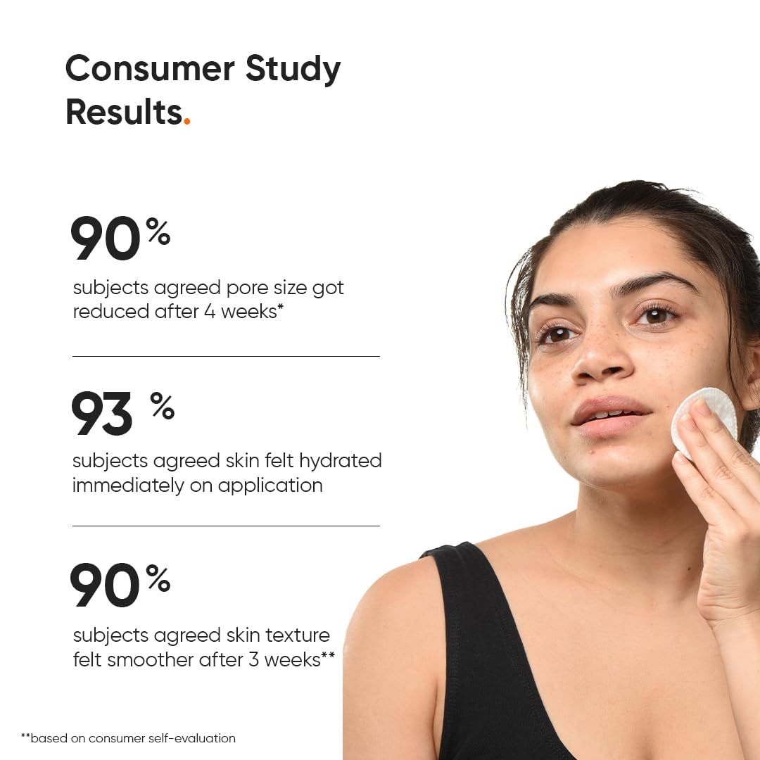 Minimalist Anti Acne PHA 3% Face Toner for Oily Skin | Pore Tightening & Mild Exfoliation For All Skin | Alcohol Free Hydrating Face Toner For Glowing Skin | 150 ml