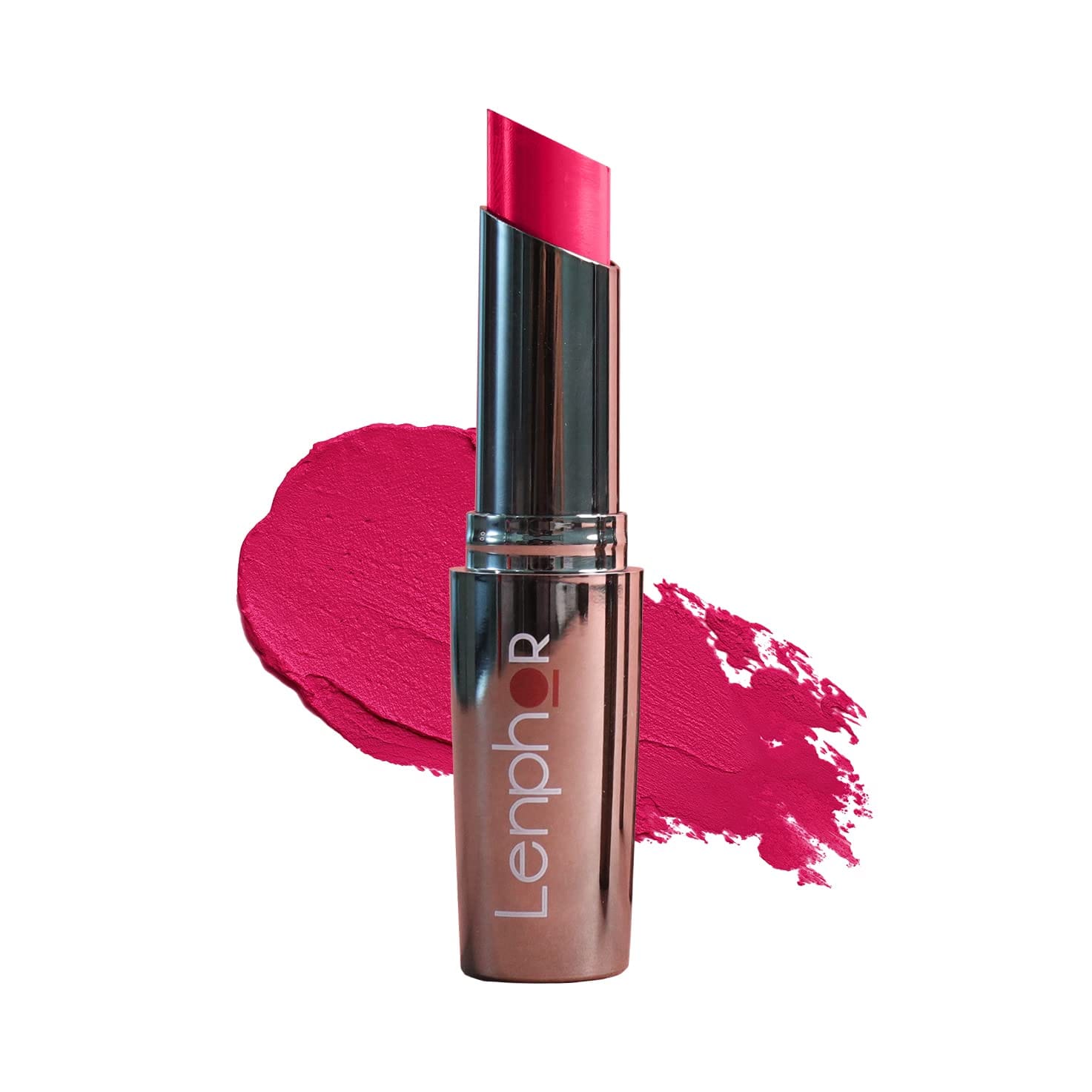 Lenphor - Treasure Matte Lipstick, Long Lasting Lipstick for Professional Cosmetics for Women & Girls, Creamy Soft Lip Stick, Moisturizer Lip Gloss, Almond Coffee (3g)