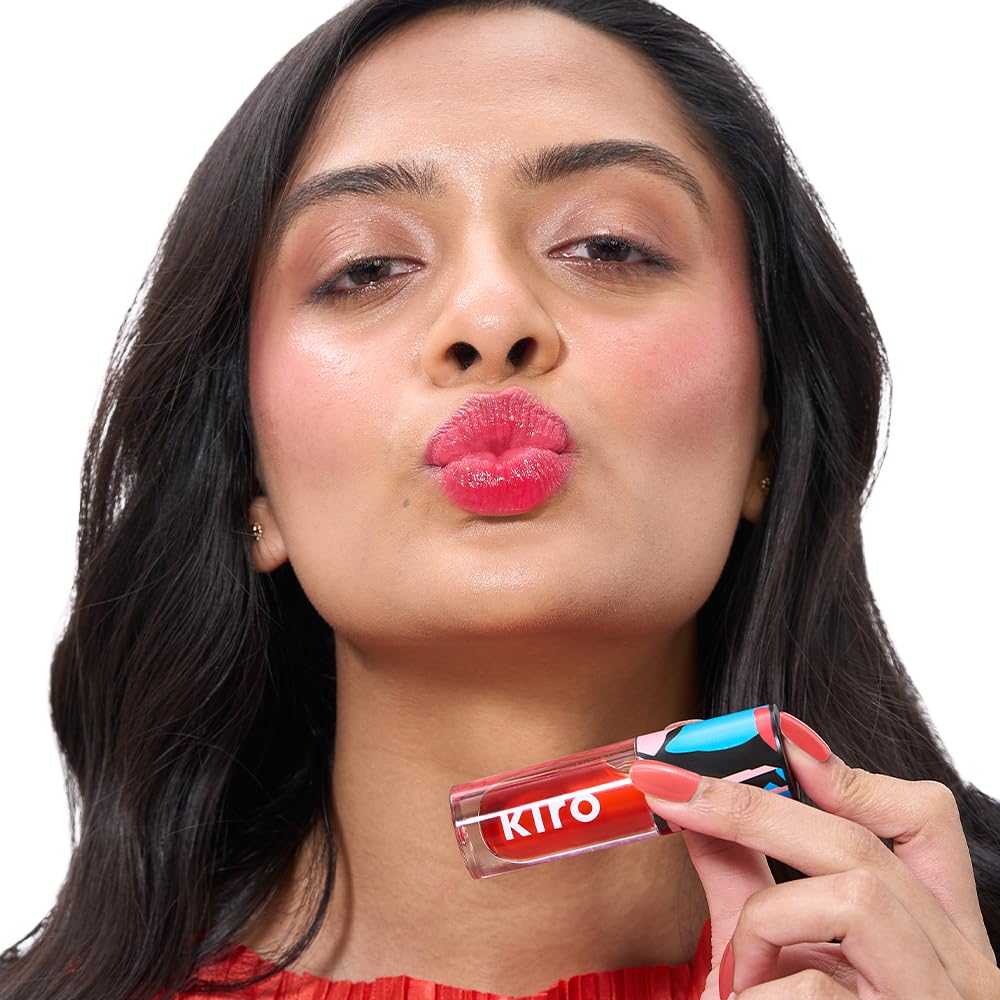 Kiro PH-Play Color Changing Lip & Cheek Oil - Tangerine Tango, 5.5ml | Hydrating, Skin Brightening, Reduce Fine Lines | Non-Sticky, Non Greasy | Skin Care Infused with Moringa, Rosehip & Avocado Oils