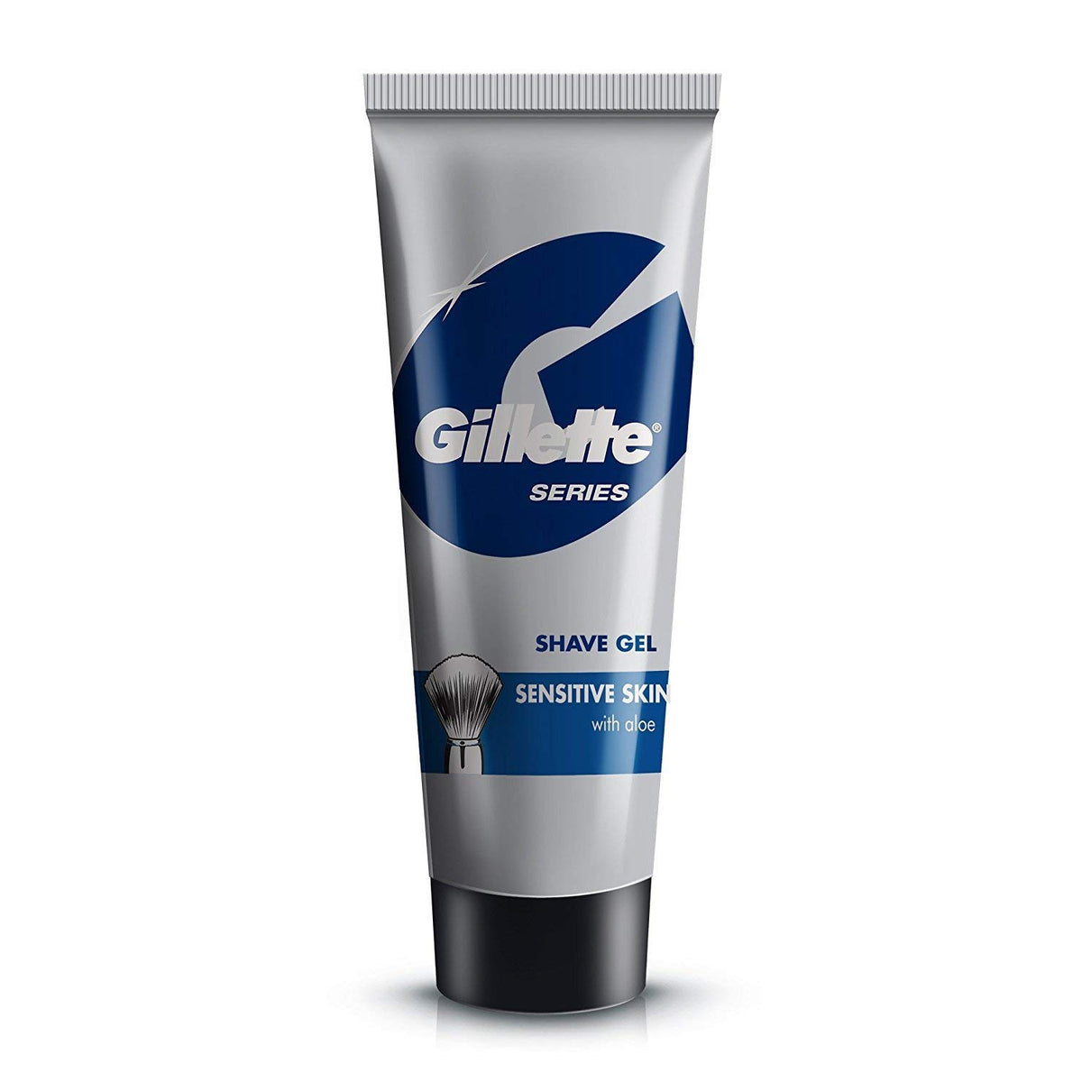 Gillette Vector Plus Manual Shaving Razor Blades (Cartridge) - 4S Pack, Men & Gillette Sensitive Pre Shave Gel Tube - 60 g