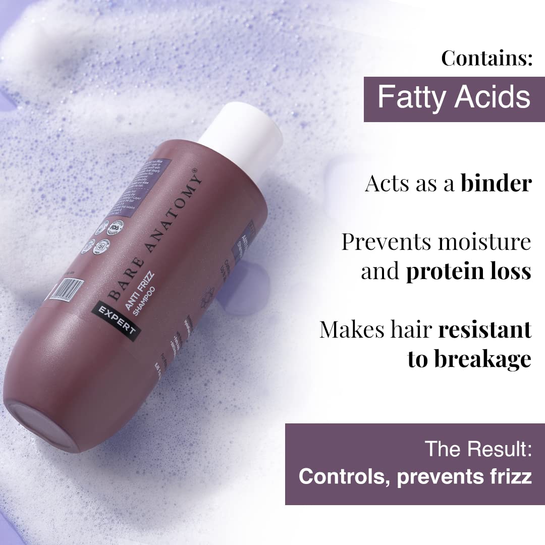 Bare Anatomy Anti Frizz Shampoo | Frizz Control Upto 24 Hours | 250ml