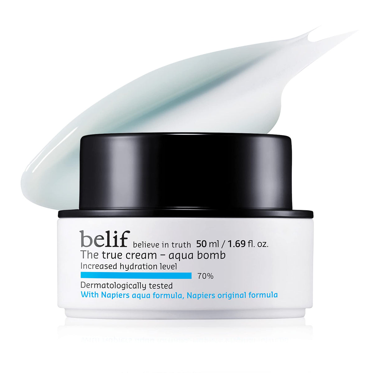 belif The True Cream Aqua Bomb | 48 hours long lasting Hydration | Ultra-Lightweight Gel-Cream Face Moisturizer | Hydrating Korean Skincare for Normal, Combinat