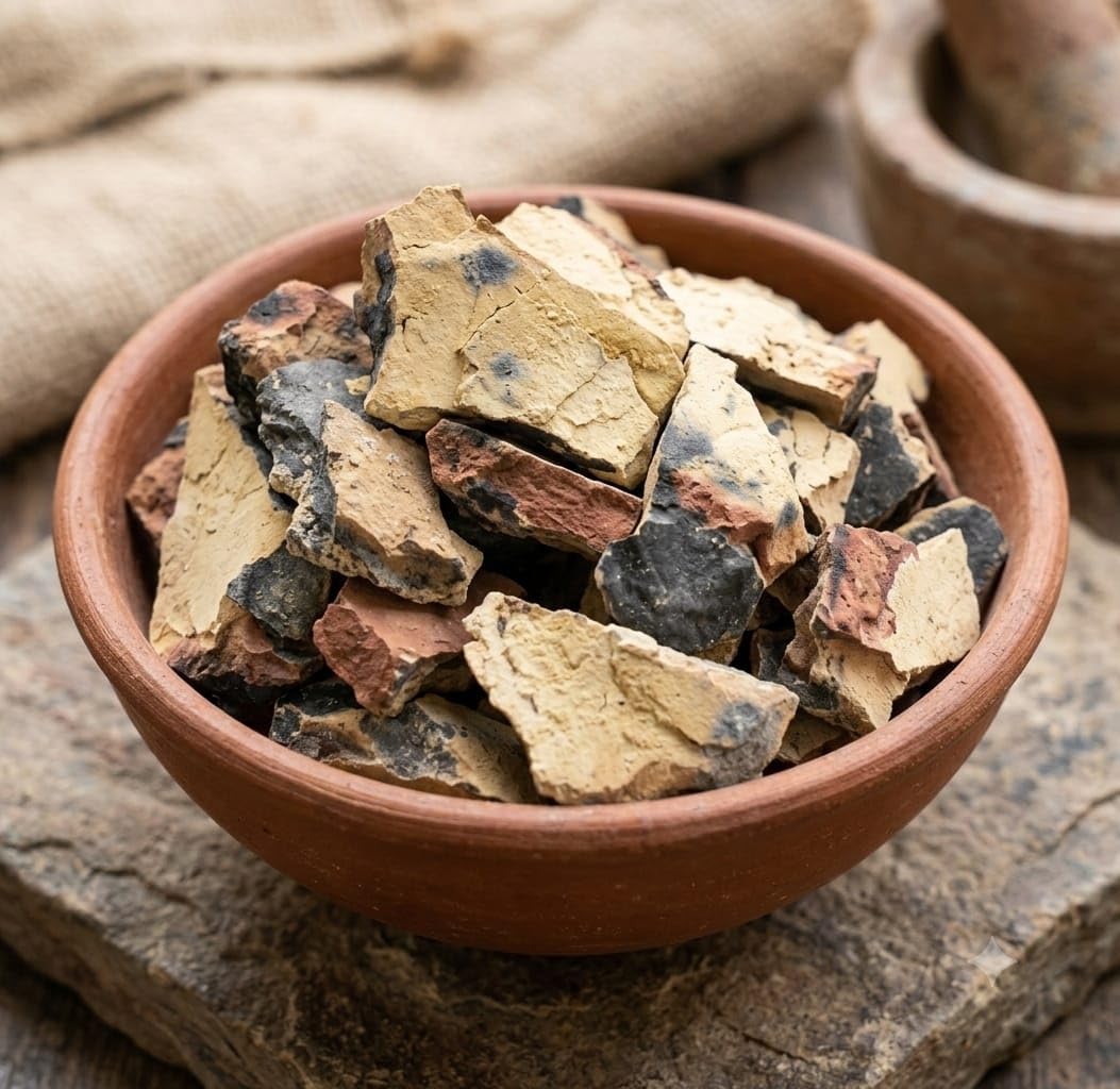 ​SSX Pure Natural Roasted Multani Mitti Lumps 500g - 100% Natural Bhuna Multani Mitti Clay Stones | Earthy Smokey Aroma Fuller's Earth for Face Pack & Skincare