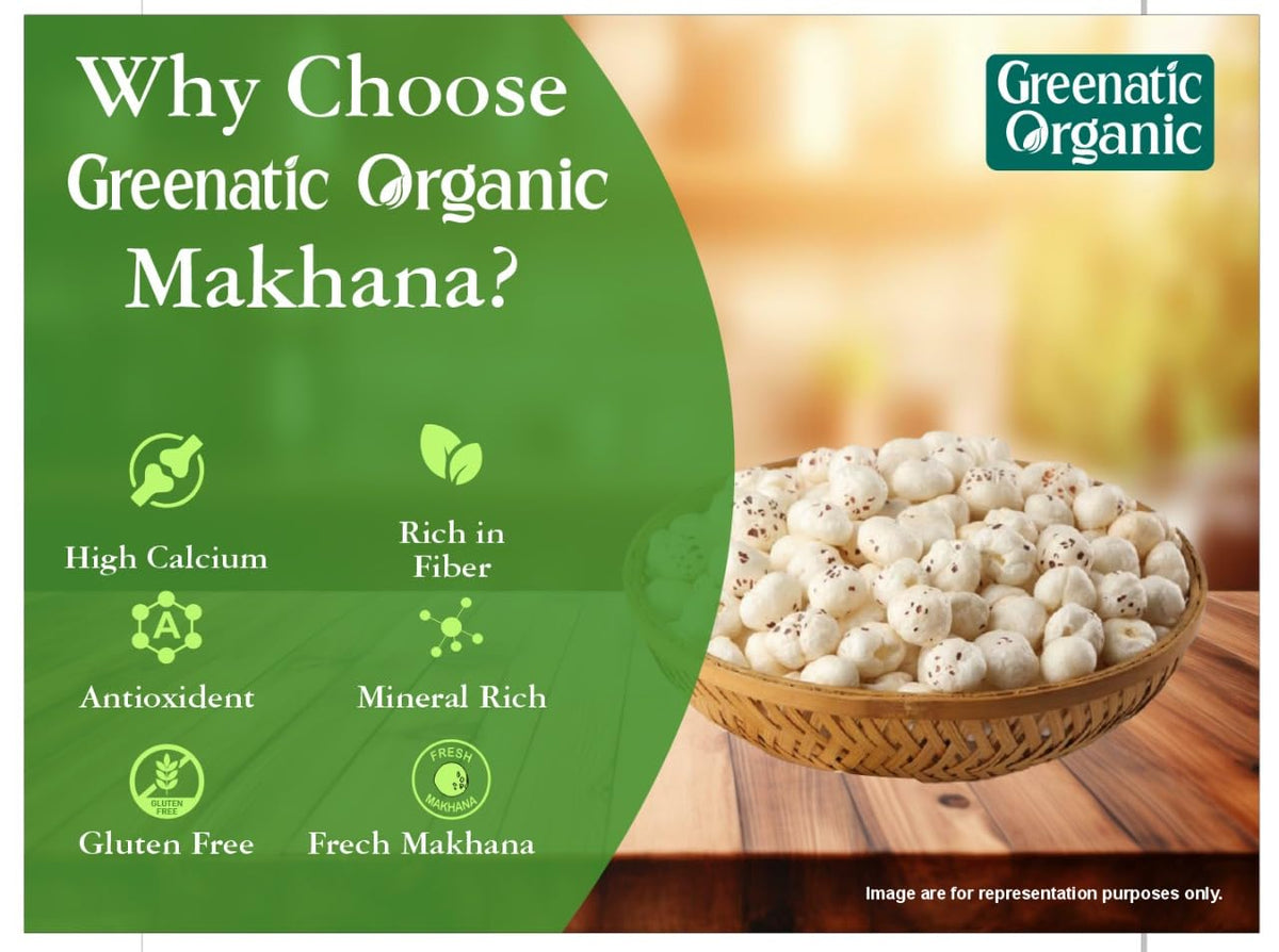 Foxnuts Makhana 200gm | Natural & Organic | Lotus Seeds | Rich in High Calcium | Mineral Rich | Antioxidant | Natural & Crunchy | High Protein | Direct from Tru