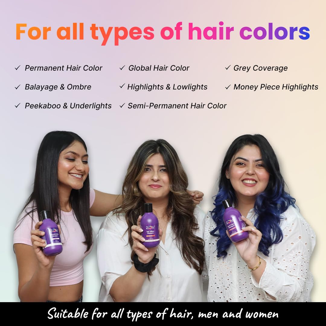 2.Oh! Italian Color Protect Shampoo | Prevents Fading in Colour Treated Hair | Color Protect Complex Repairs Damage in Dry Frizzy Coloured Hair | Anti Frizz Col