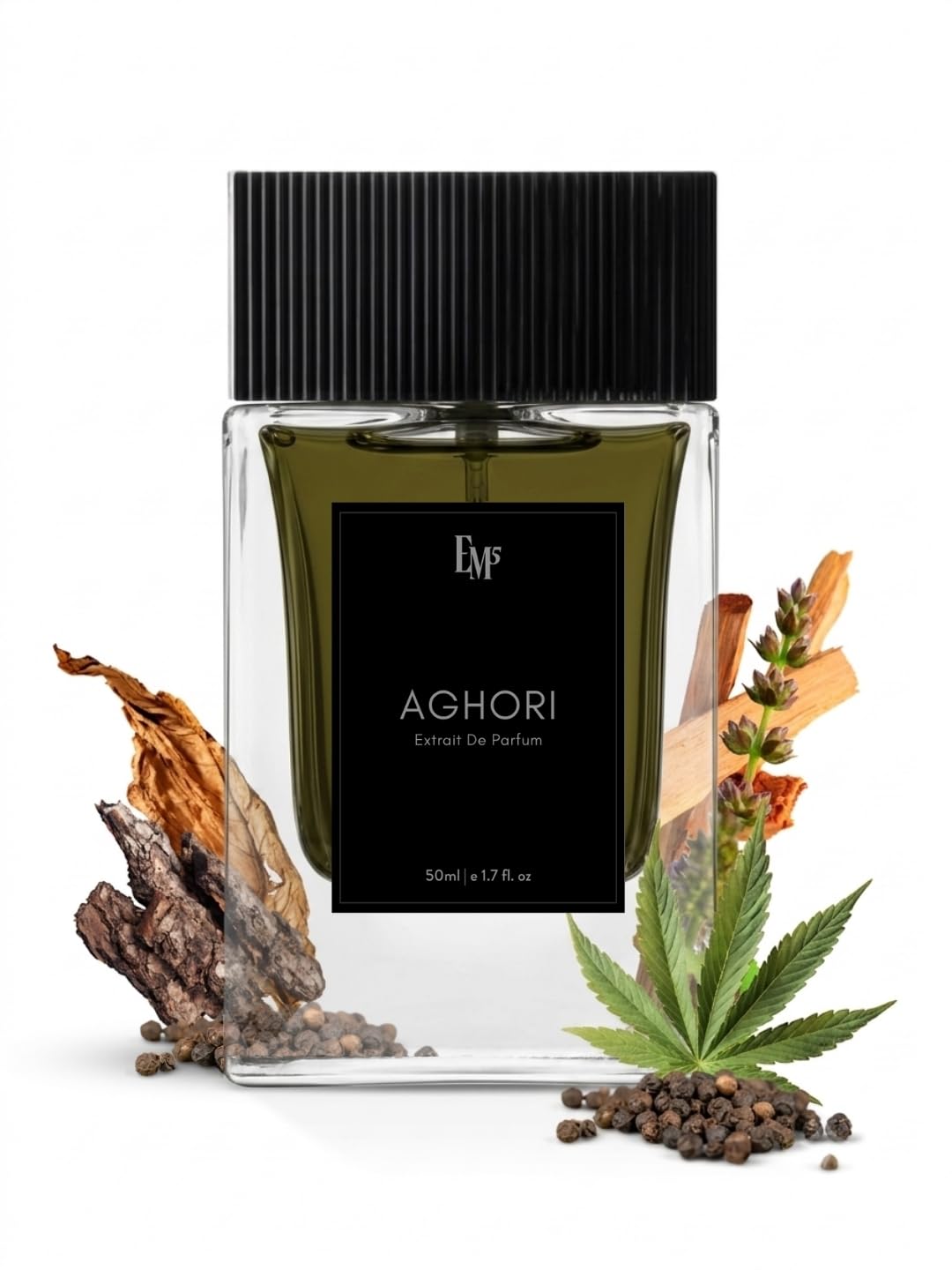 EM5 Aghori Perfume for Men | Smoky Oud, Tobacco & Leather Fragrance | Earthy Woody & Animalic Scent | 38% Extrait de Parfum | 68% Natural Absolutes & Essential