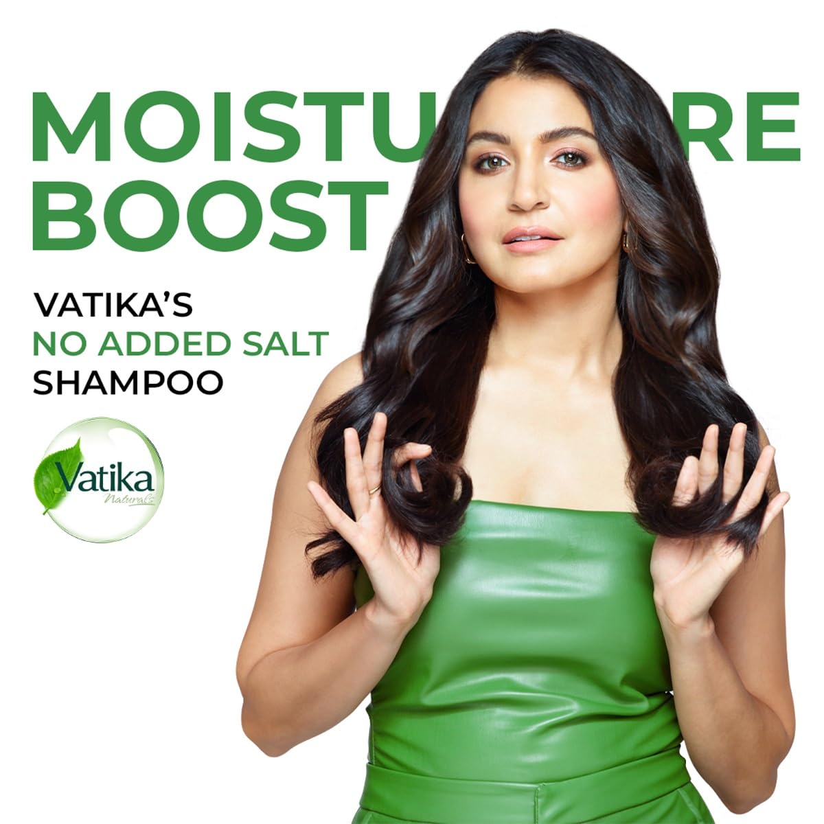 Dabur Vatika Bio-Infusions Moisture Boost Shampoo | Spanish Olive & Aloe Vera | 2% Plant Hyaluron + Hyaluronic Acid | 72 Hrs Hydration Boost | Deep Moisture & N
