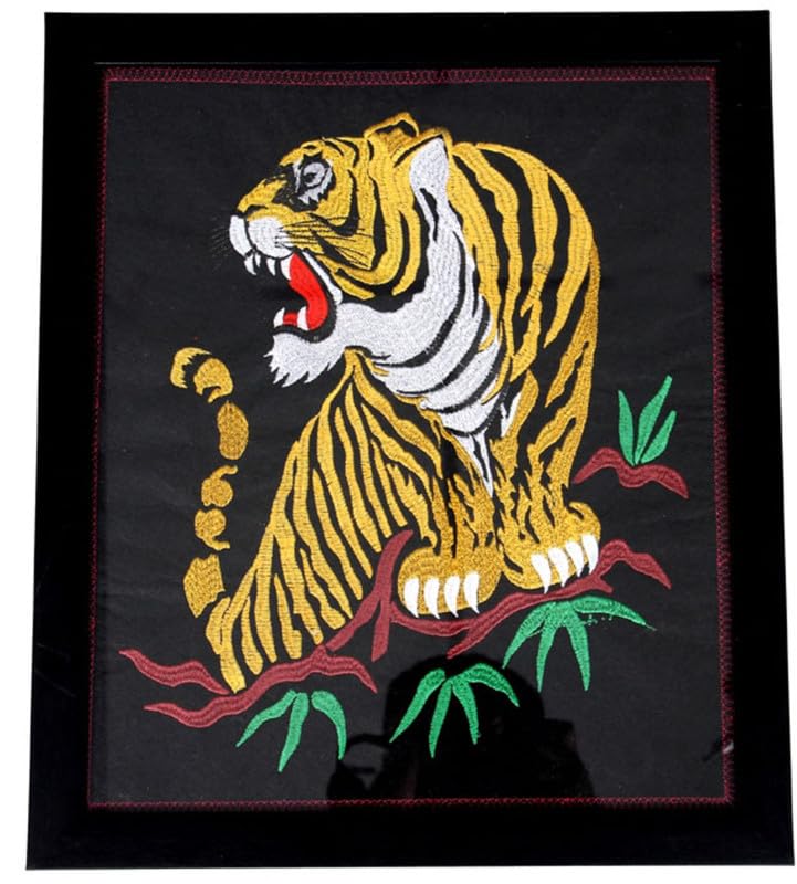 Framed Canvas Painting Spiritual Art Wall Painting for Living Room, Bedroom, Office, Hotels, Drawing Room(Tiger)(ASA SE 026)
