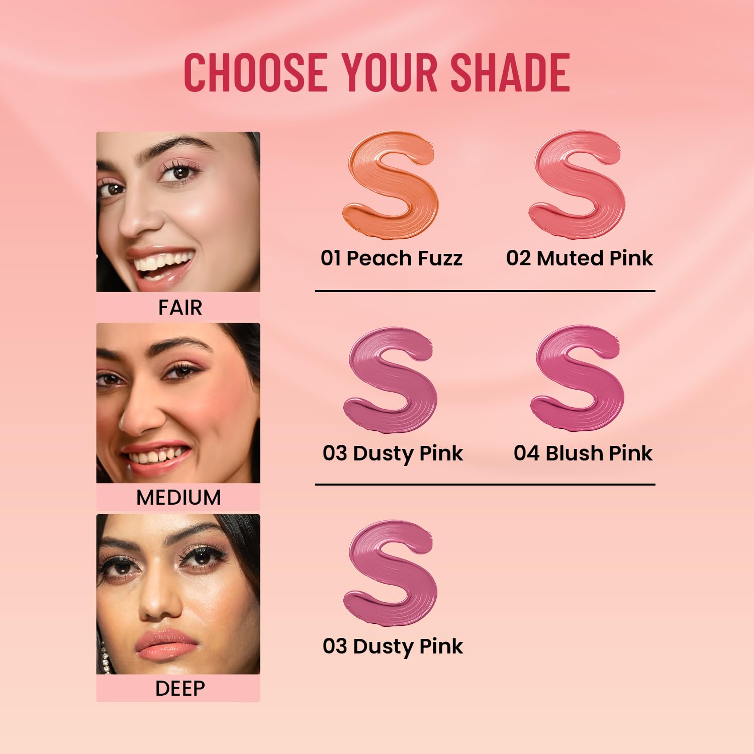 Swiss Beauty Dew It Up Liquid Blush | Dewy Finish| High Colour Payoff | Hydrating | With Vitamin E & C | Shade- 2. Muted Pink, 4ml