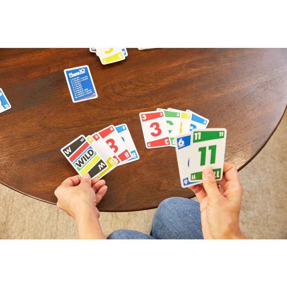 Mattel Phase 10 Card Game for Kid (Multicolour)|Pack of 2 Free Size (Pack of 2) Phase 10 Card Game
