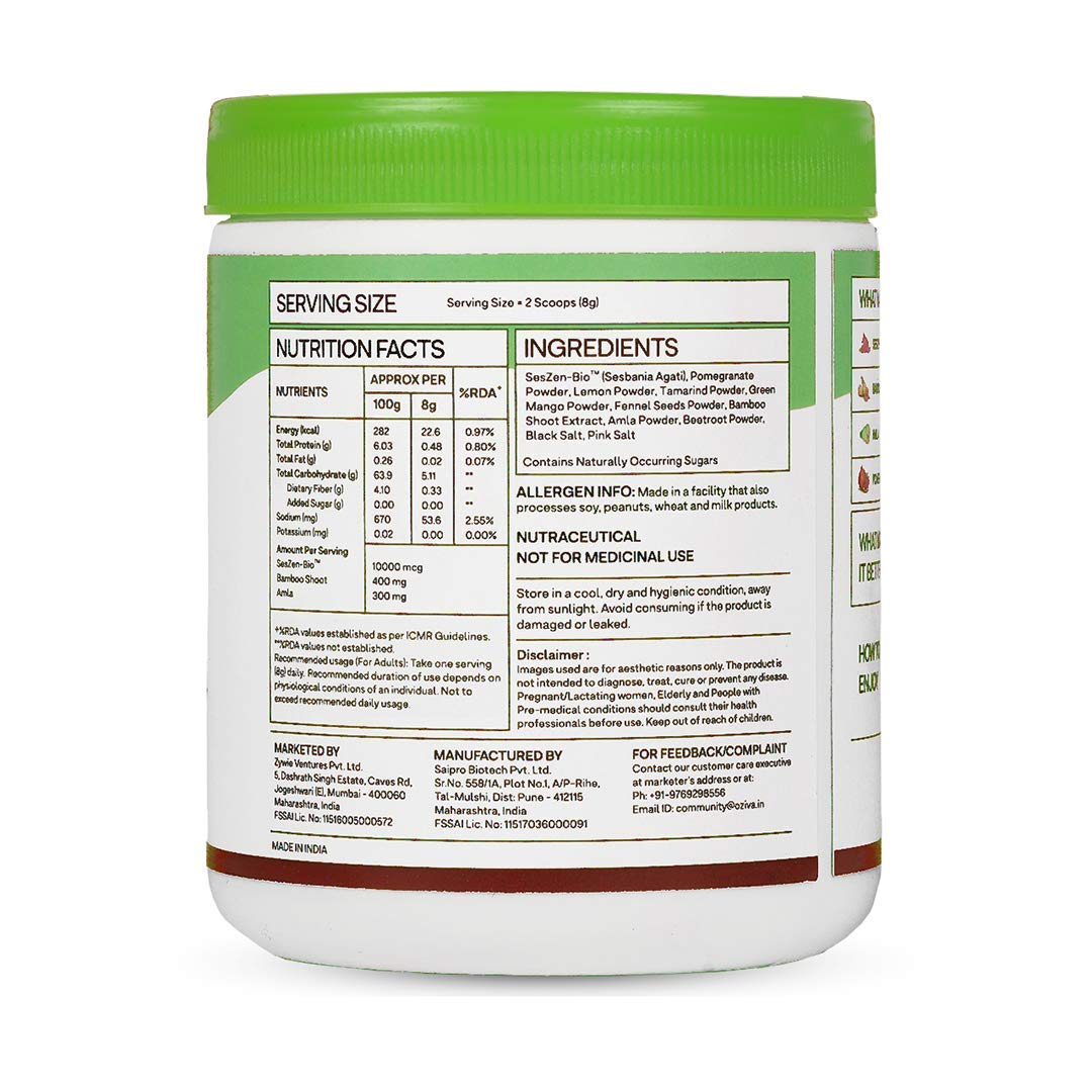 OZiva Hair Vitamins +Plant Based Biotin Powder for Hairfall, Combo Pack