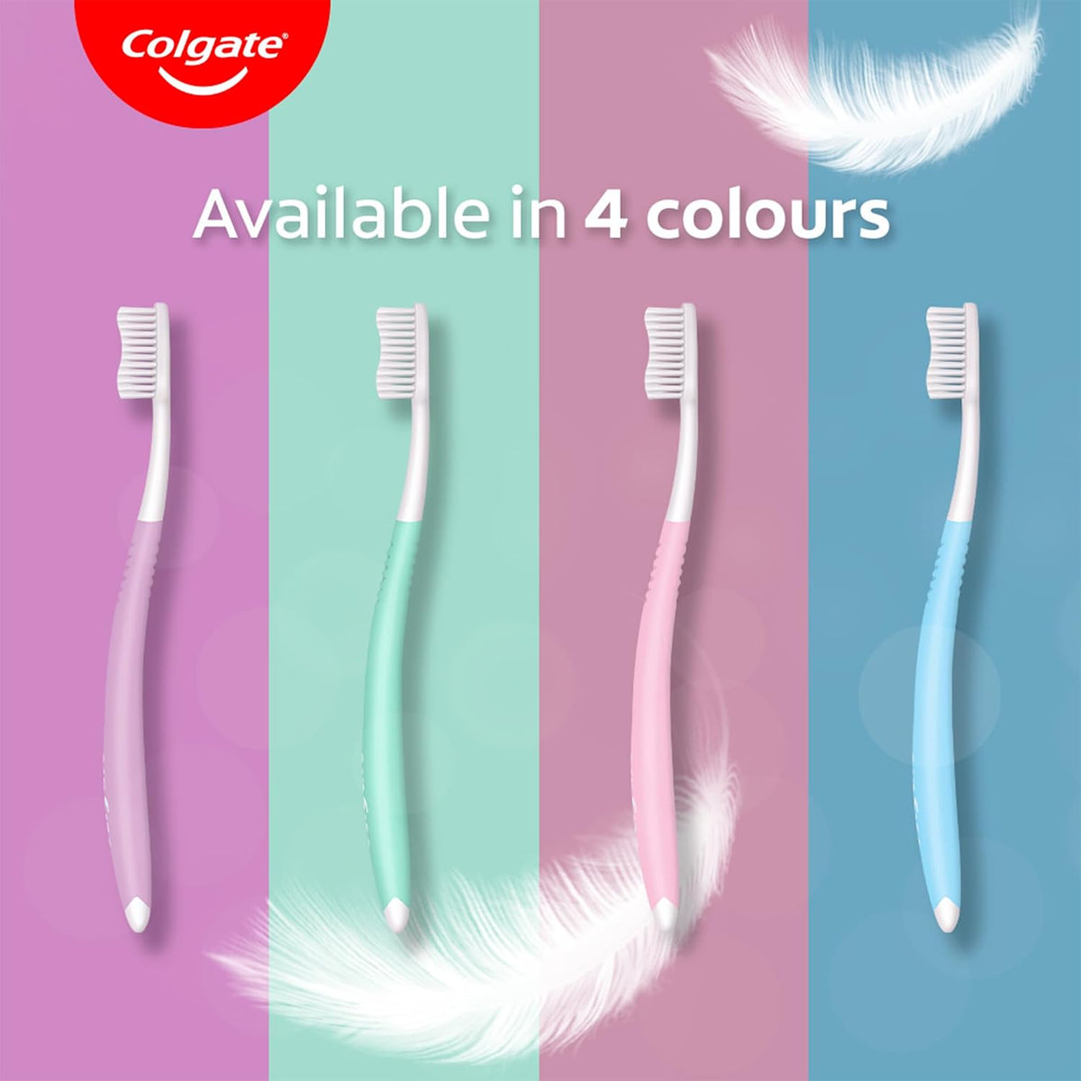 Colgate Sensitive Toothbrush Set | Ultra Soft Bristles | Sensitive Teeth 4 count (Pack of 1)