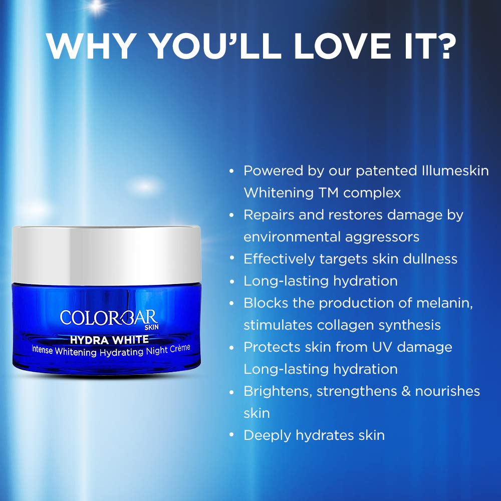 Colorbar - Hydra White Intense Whitening Night Cream (25g)