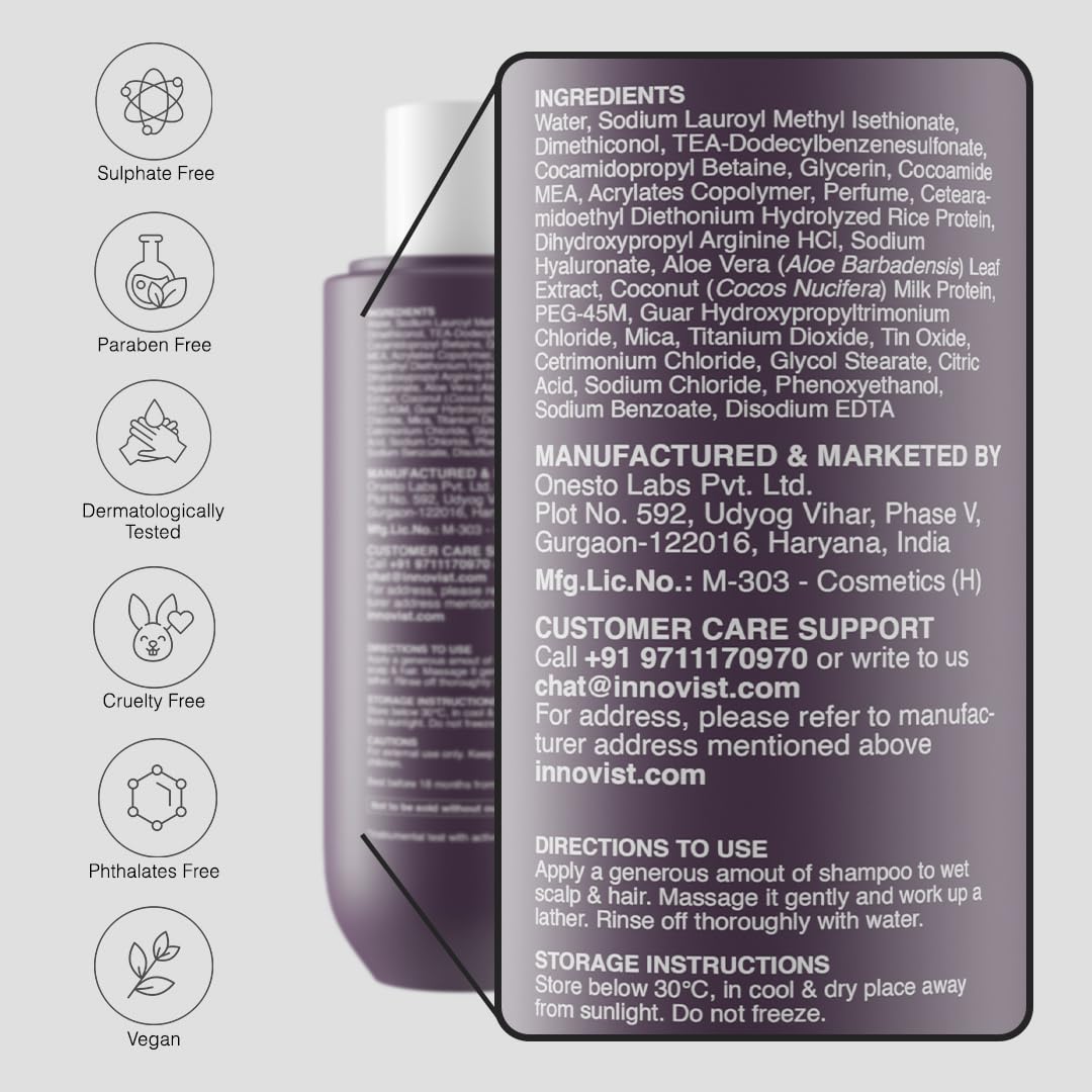 Bare Anatomy Anti Frizz Shampoo | Frizz Control Upto 24 Hours | 250ml