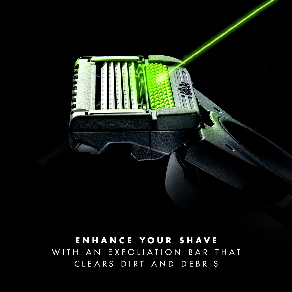 Gillette Labs Razor For Men, With 2D Flexdisc Technology, Magnetic Stand, Exfoliating Bar, Metallic Handle, 5 Anti-Friction Blades,Precision Trimmer,Waterproof