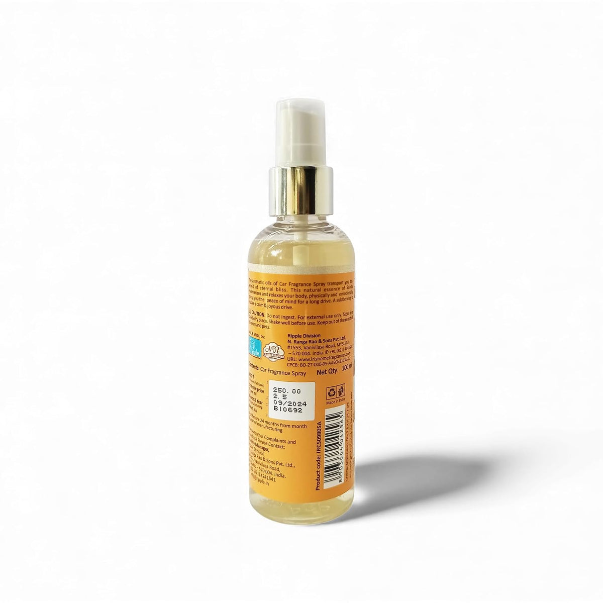 IRIS Sandalwood Car Air Freshener Spray | Long-Lasting Fragrance | 100ml