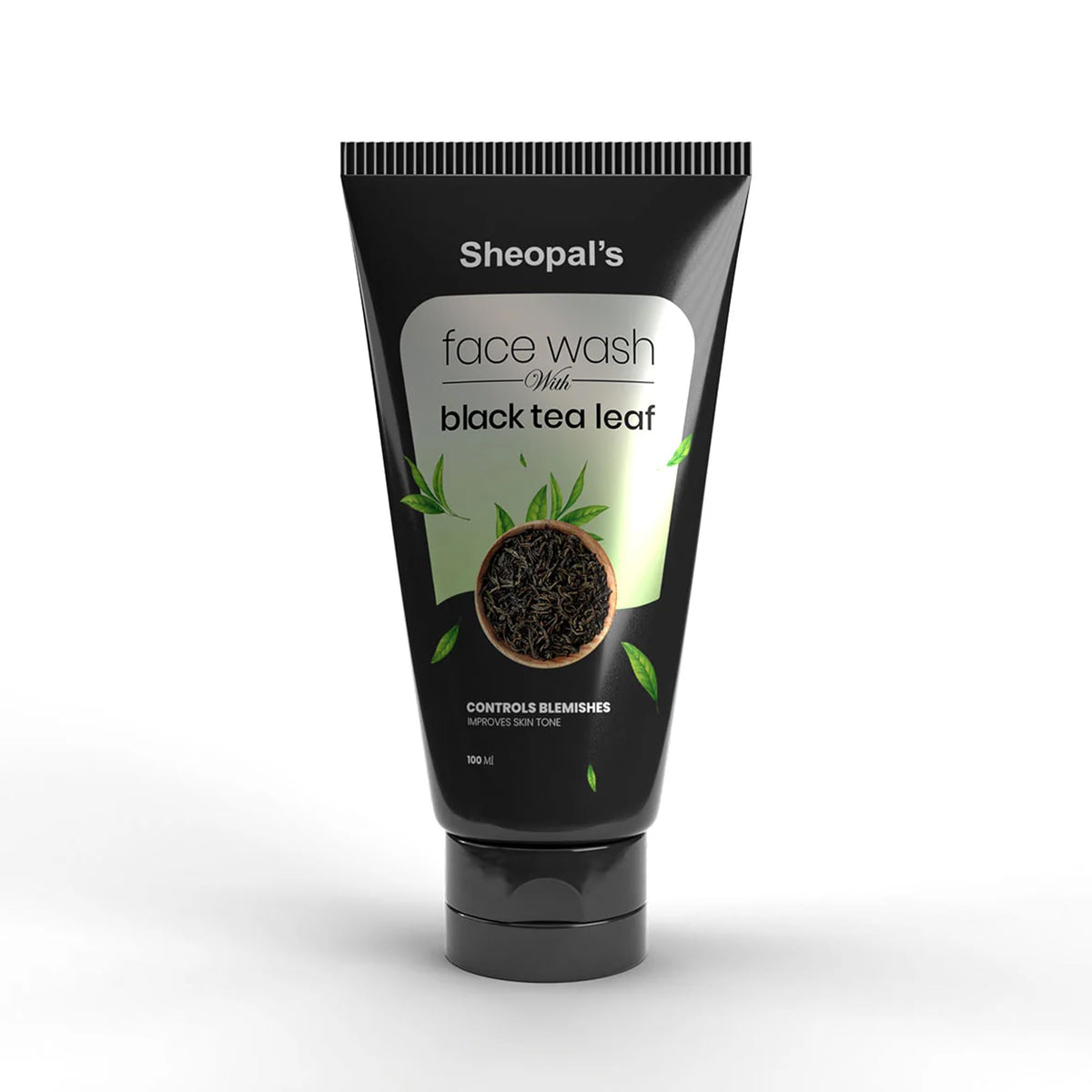 Sheopals Black Tea Face Wash | Brightens Skin, Deeply Cleans Pores & Reduces Oil | With Aloe Vera & Vitamin C | Paraben-Free, For All Skin Types – 100ml