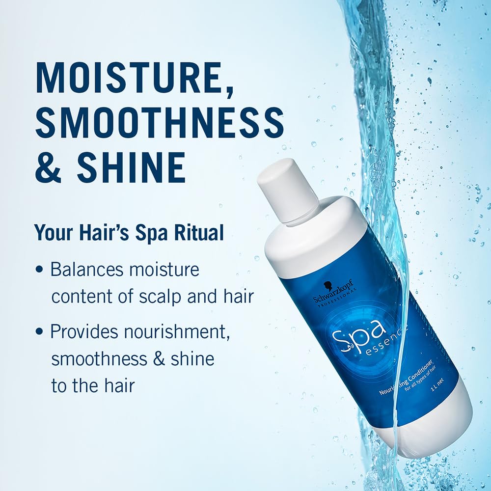 Schwarzkopf Professional Spa Essence Nourishing Conditioner | All, Fresh, 1000 Millilitre