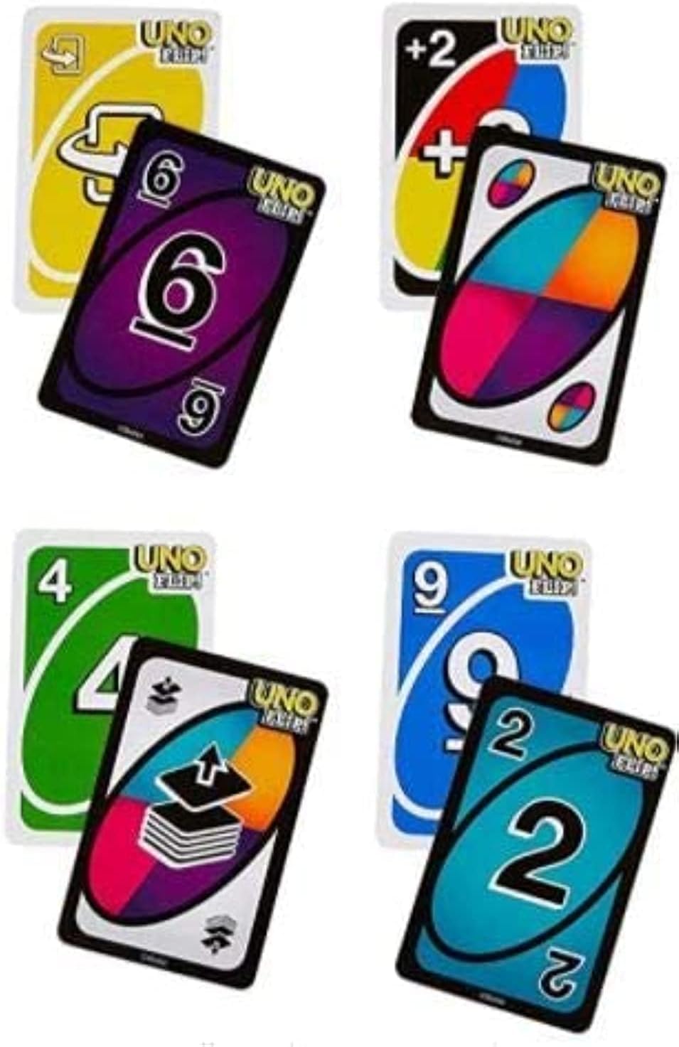 Mattel Uno No Mercy, Flip and Phase 10 Card Game, Combo Pack of 3