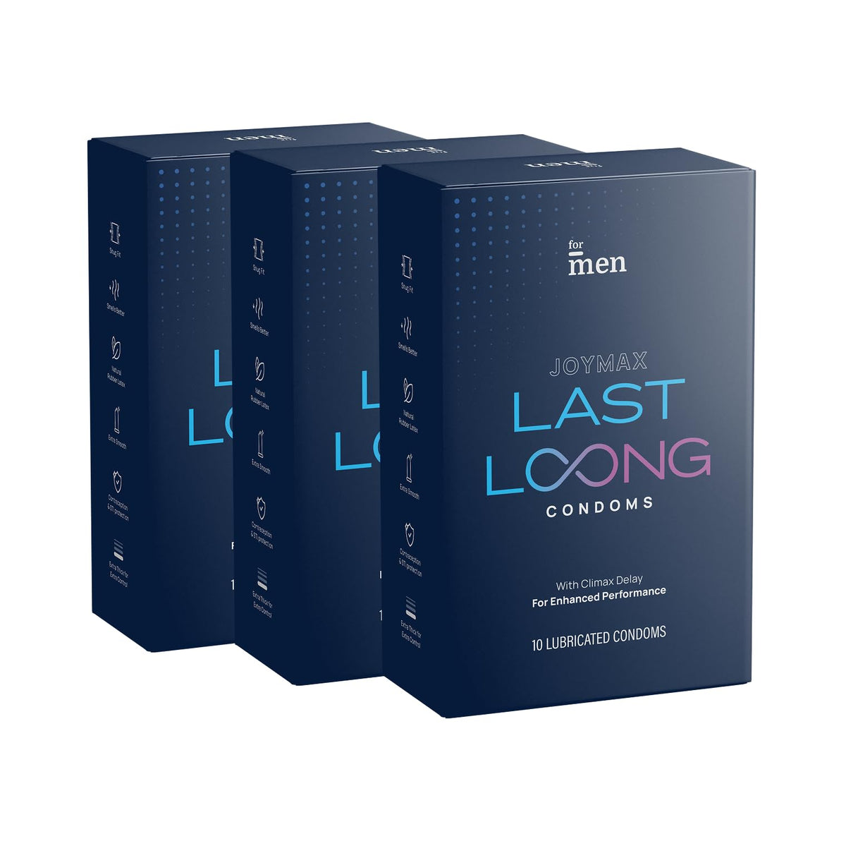 ForMen Last Long Condoms | Thick Delay Latex for Climax Control & Extended Performance | Smooth Comfortable Fit | 100% Electronically Tested | Long Lasting Cond