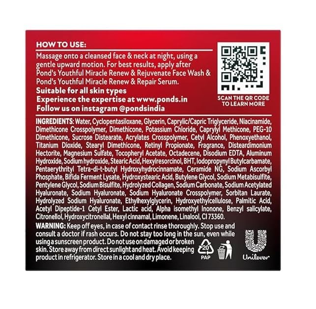 Pond's Age Miracle Deep Action Night Cream - 50 gm