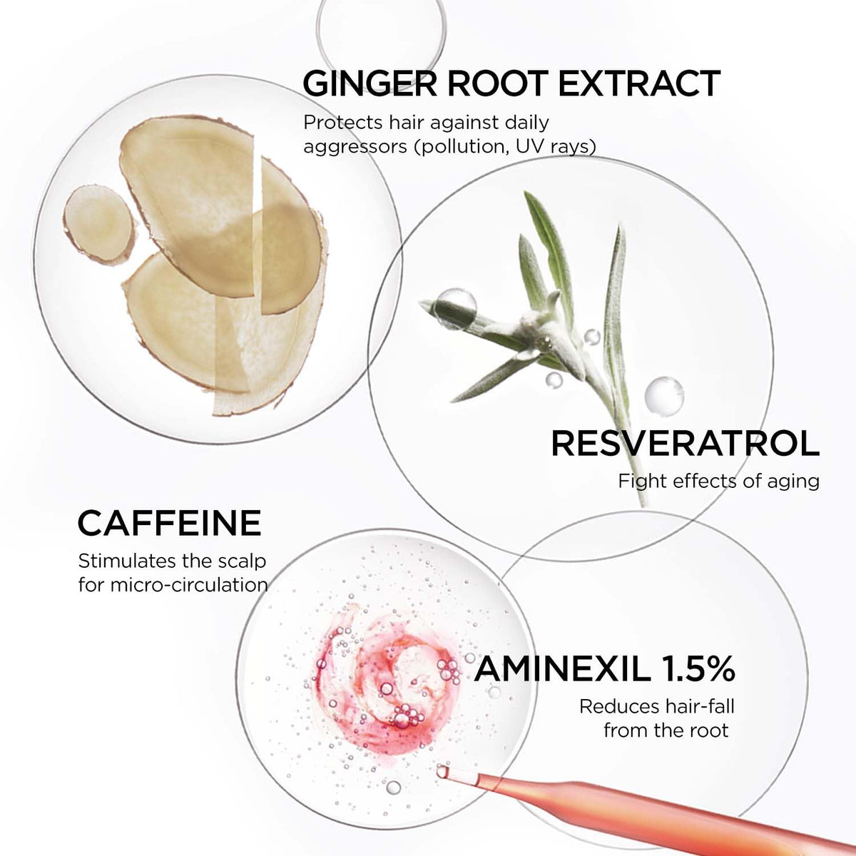 Kérastase Genesis Anti-Hair Fall Serum 90ml | Hair Serum for Hair Fall Control | Strengthens Hair | Infused with Aminexil 1.5%, Ginger Root & Caffeine 90 ml (Pa