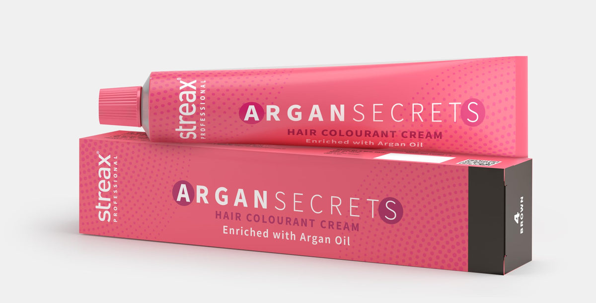 Streax Professional Argan Secret Hair Colourant Cream - Brown 4 (60 g)