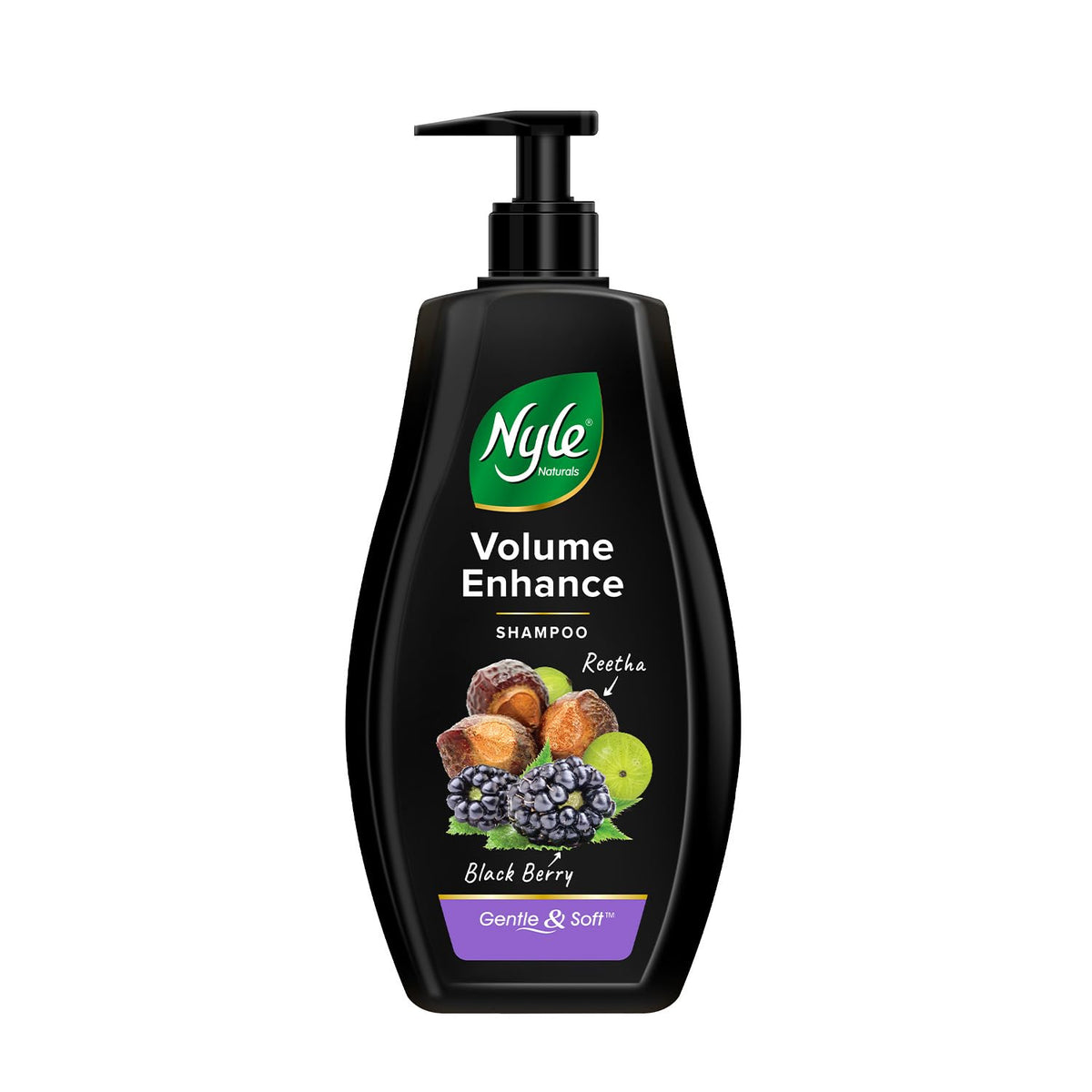 Nyle Naturals Volume Enhance Shampoo|Blackberry & Amla|800ml 800 ml (Pack of 1)