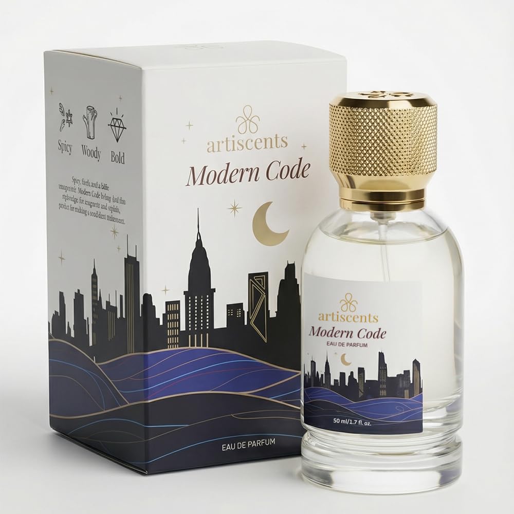 Modern Code Eau De Parfum (EDP) 50ML | Long Lasting Perfume | Masculine Scents with Bergamot, Juniper Berries, Vetiver | Daily Use Perfume