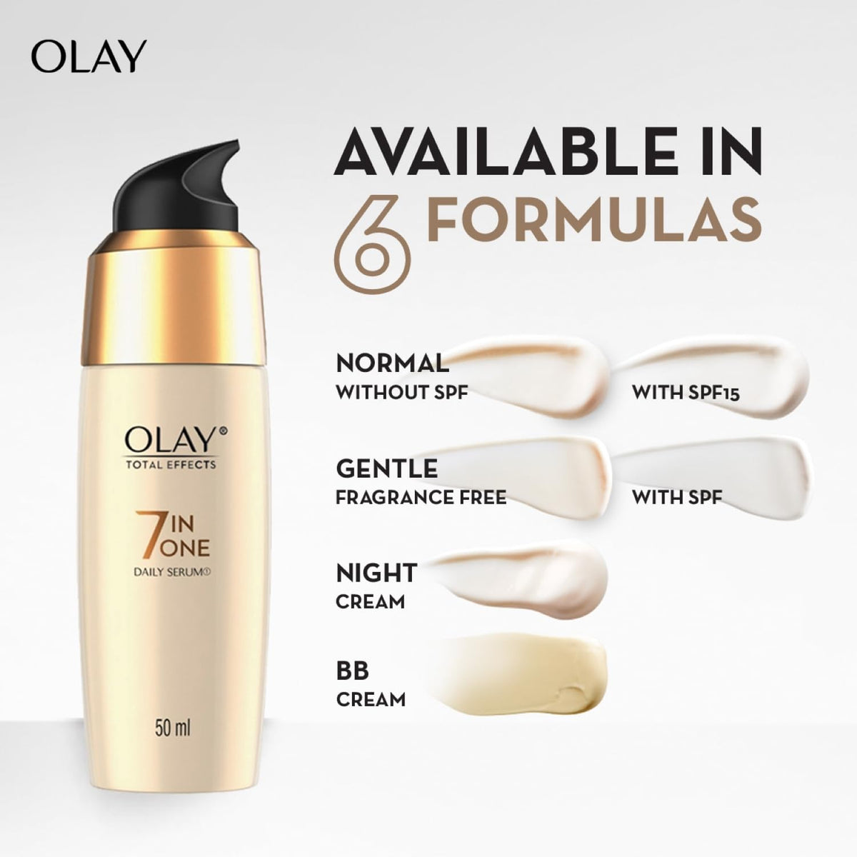 Olay Total Effects Serum |with Vitamin C, B5, Niacinamide, Green Tea |Fights 7 signs of ageing for glowing, hydrated and younger looking skin |Suitable for Norm