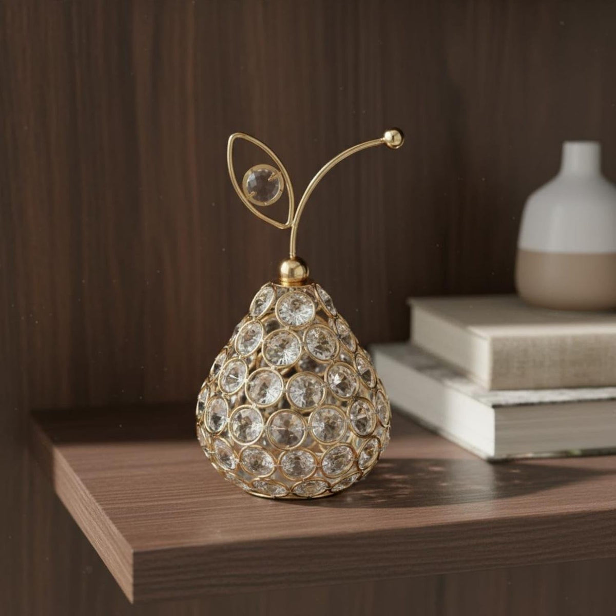 3 Pieces Decorative Crystal Pineapple Ornament Gift Idea Crystal Pear Ornament for Wedding, 10-15| Decorative Fruit & Vegetables| Home D?©cor |Home & Garden