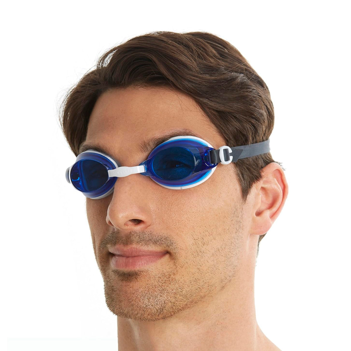 Speedo Unisex Adult Jet Tint-Lens Swim Goggles Blue/White